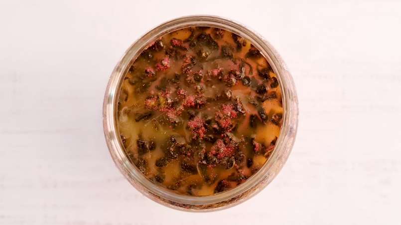 Gembersap met honing, citroen, groene thee, kurkuma, kaneel en munt, foto 8