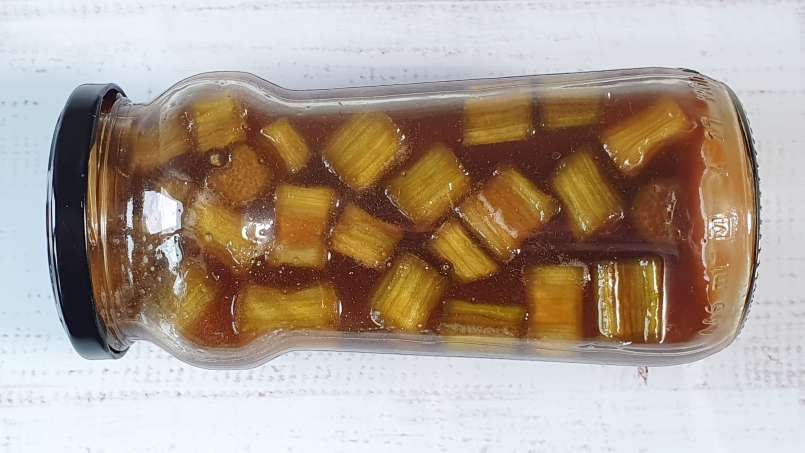 Rabarbermaceraat met honing en gember, foto 9