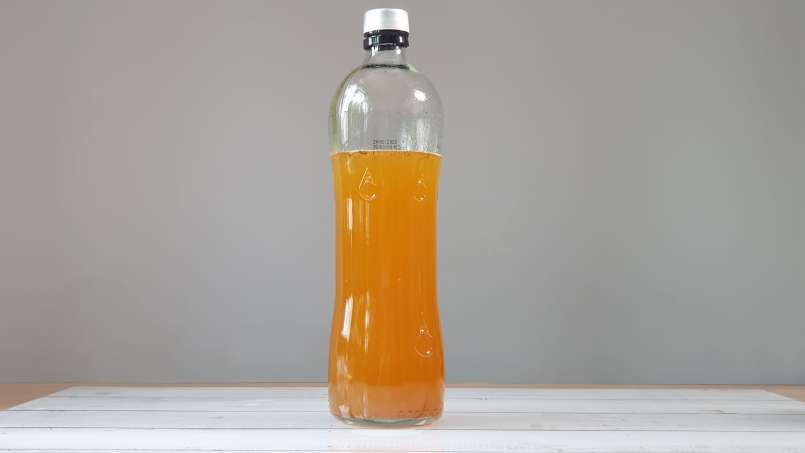 Rabarbermaceraat met honing, groene thee, munt en verschillende kruiden, foto 11